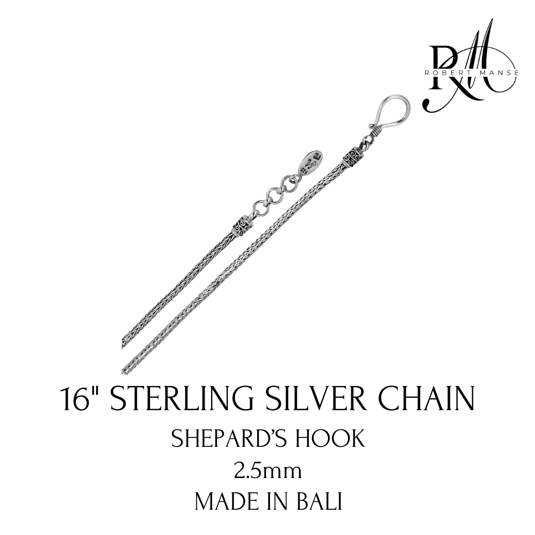 Bali RoManse Tulang Naga 16" Sterling Silver Necklace