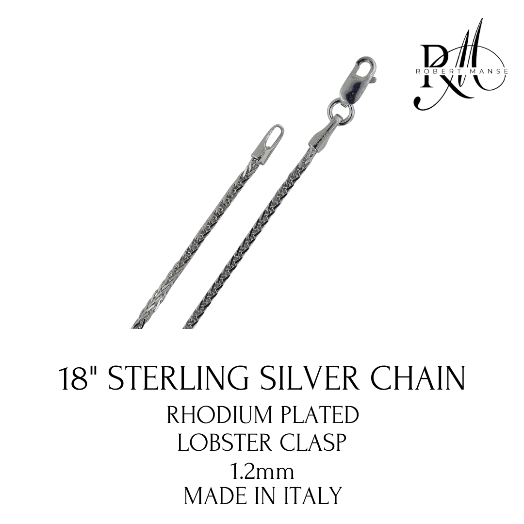 Gem RoManse Sterling Silver Slider Pendant Necklace