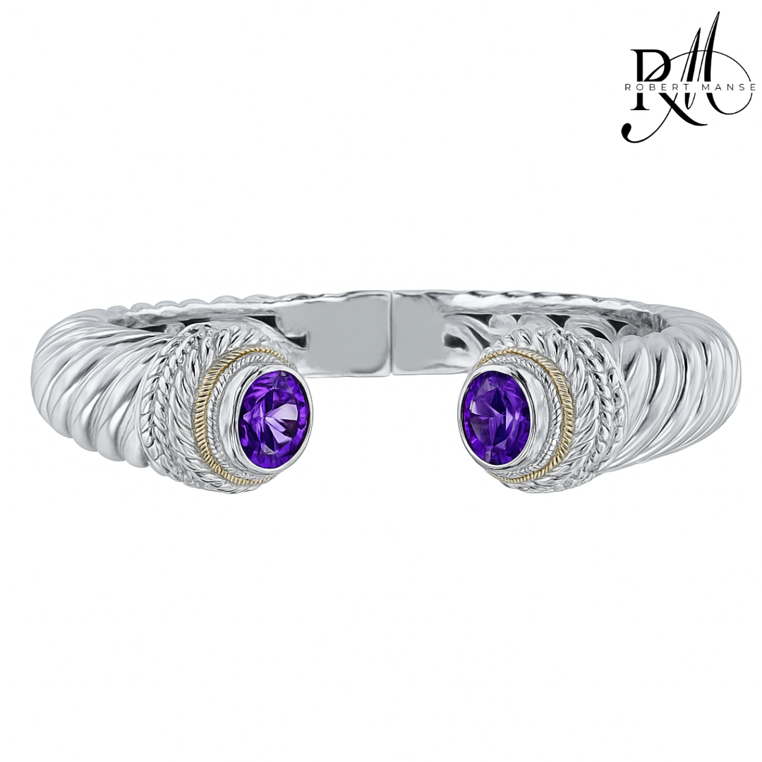 Bali RoManse Signature Cable Cuff Sterling Silver Bracelet