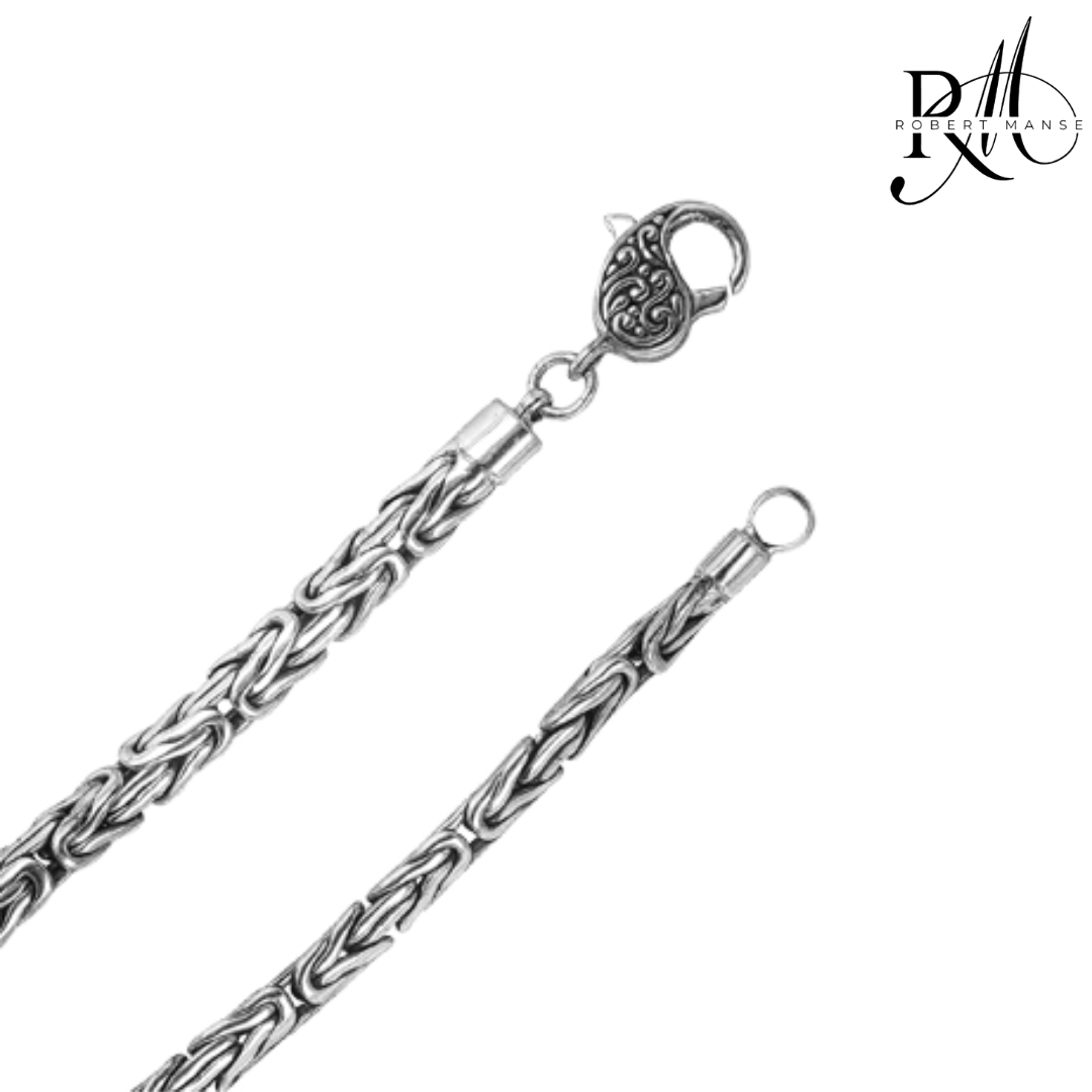 Bali RoManse Byzantine Unisex Sterling Silver 22" Necklace
