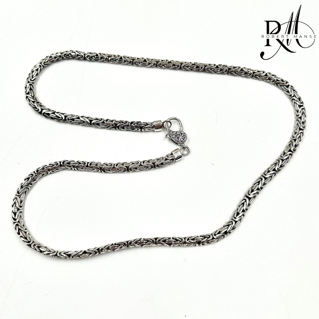 Bali RoManse Byzantine Unisex Sterling Silver 22" Necklace
