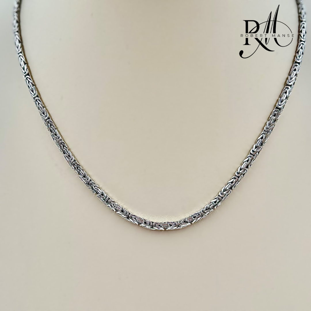 Bali RoManse Byzantine Unisex Sterling Silver 22" Necklace