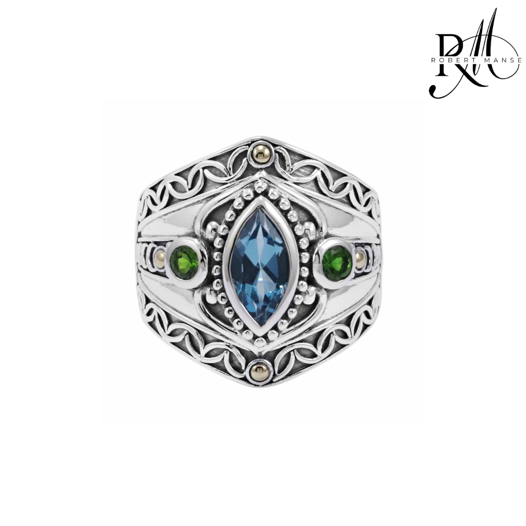 Gem RoManse Marquise Gemstone Sterling Silver Ring