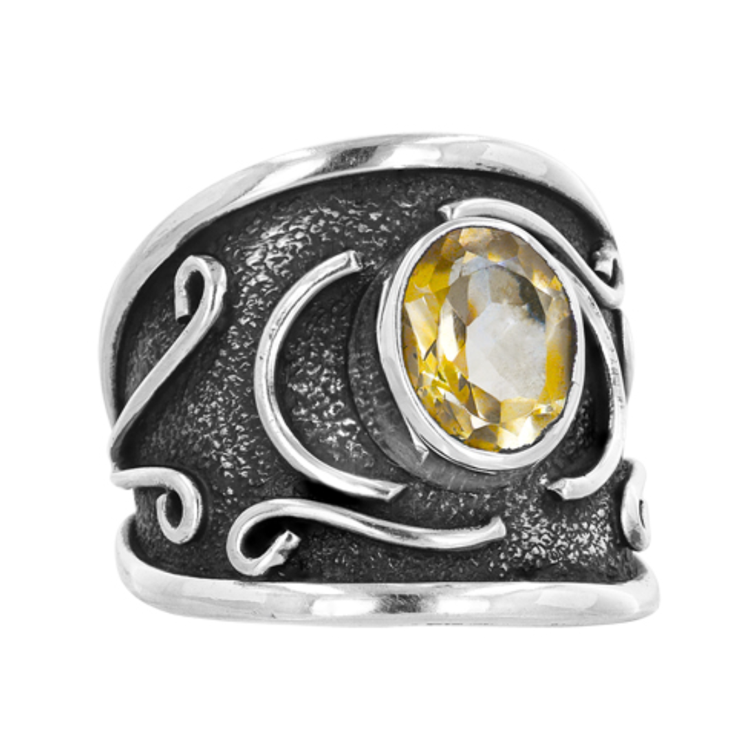 BroManse Sterling Silver Band Ring