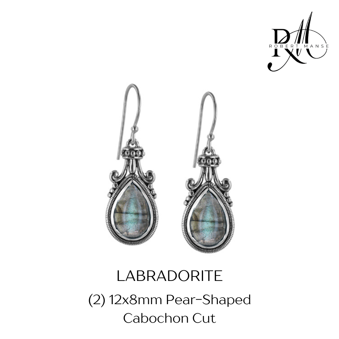 Gem RoManse Genuine Gemstone Sterling Silver Drop Earring