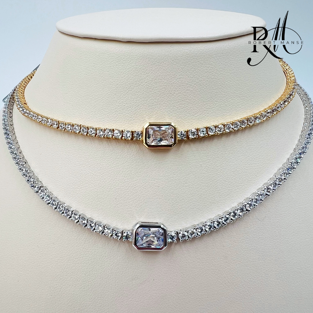 Mother's Day Blowout: CZ RoManse Station Tennis Necklace