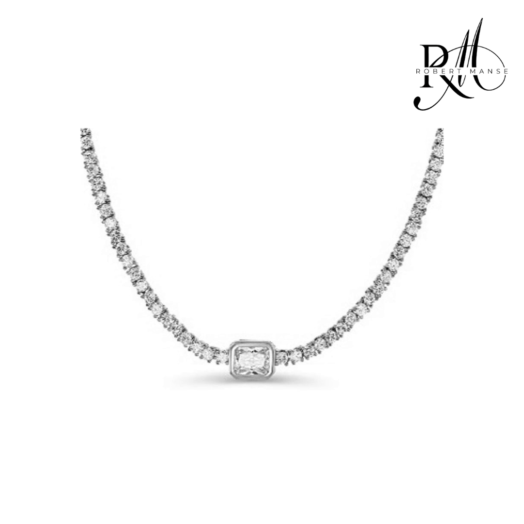 Mother's Day Blowout: CZ RoManse Station Tennis Necklace