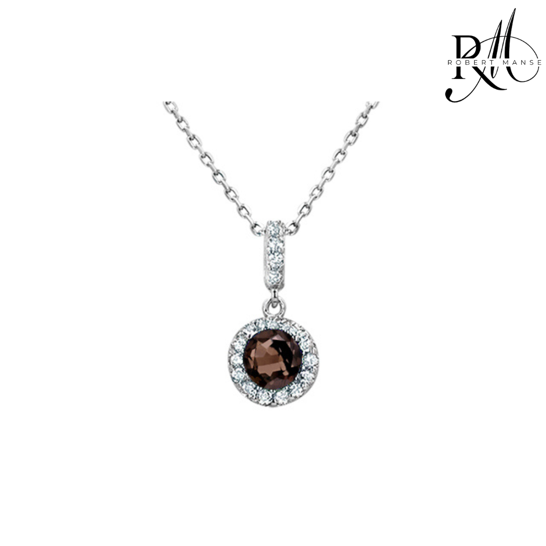 Gem RoManse Gemstone Drop Sterling Silver Necklace