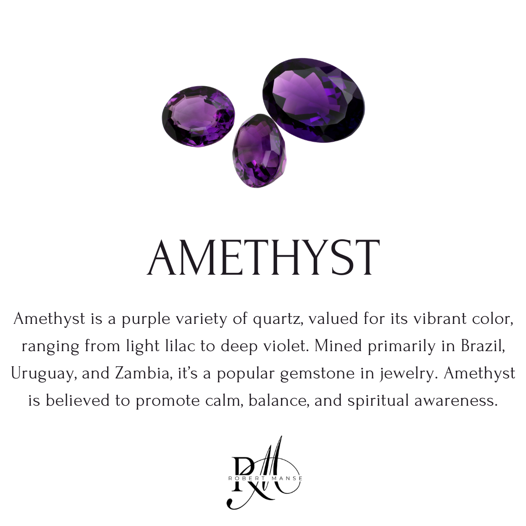 Bali RoManse Amethyst Two-Tone Earrings