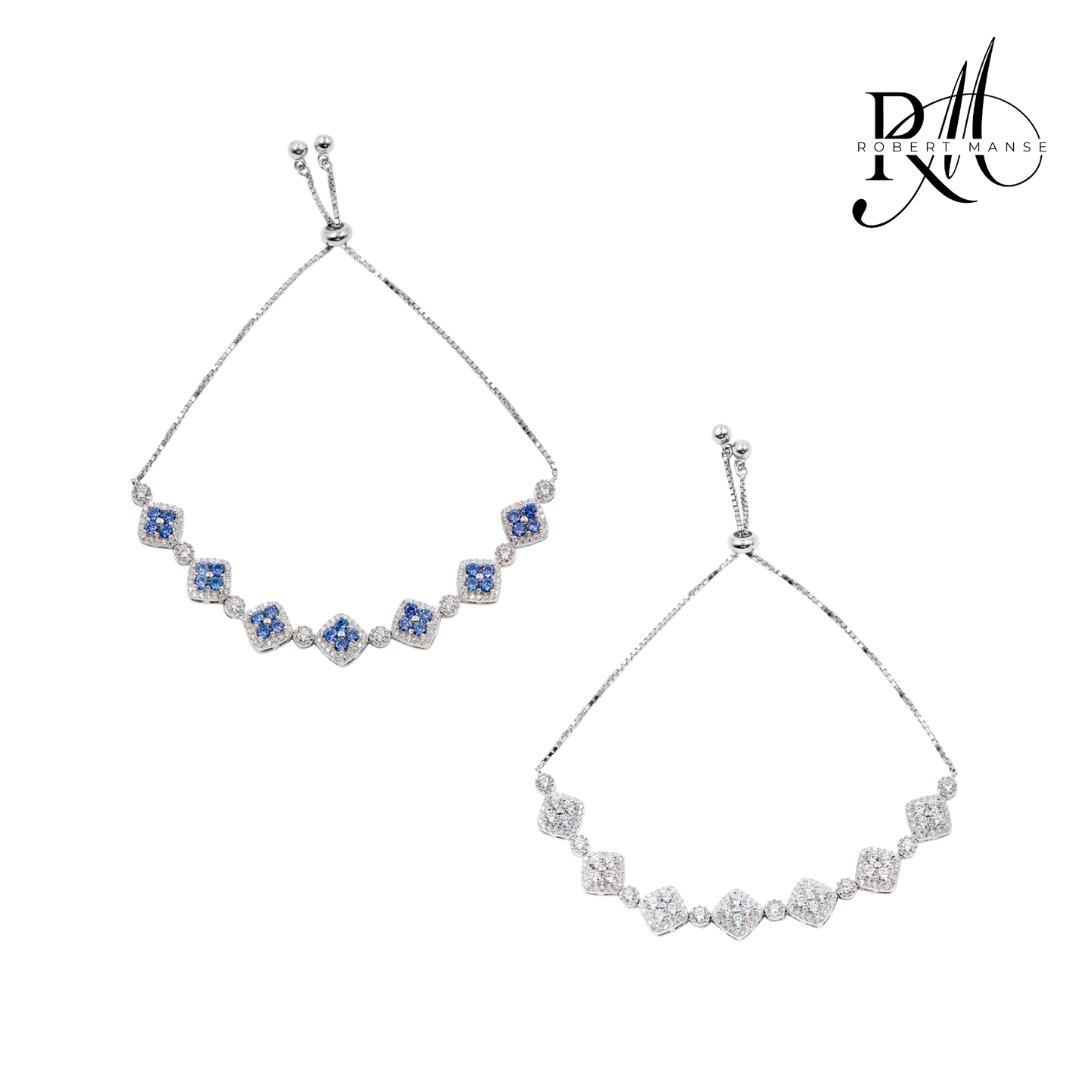 CZ RoManse Adjustable Tennis Bracelet