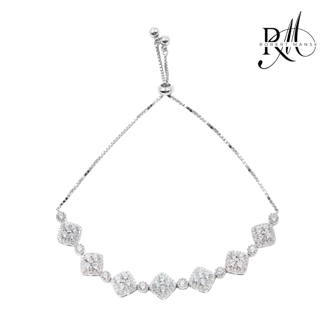 CZ RoManse Adjustable Tennis Bracelet