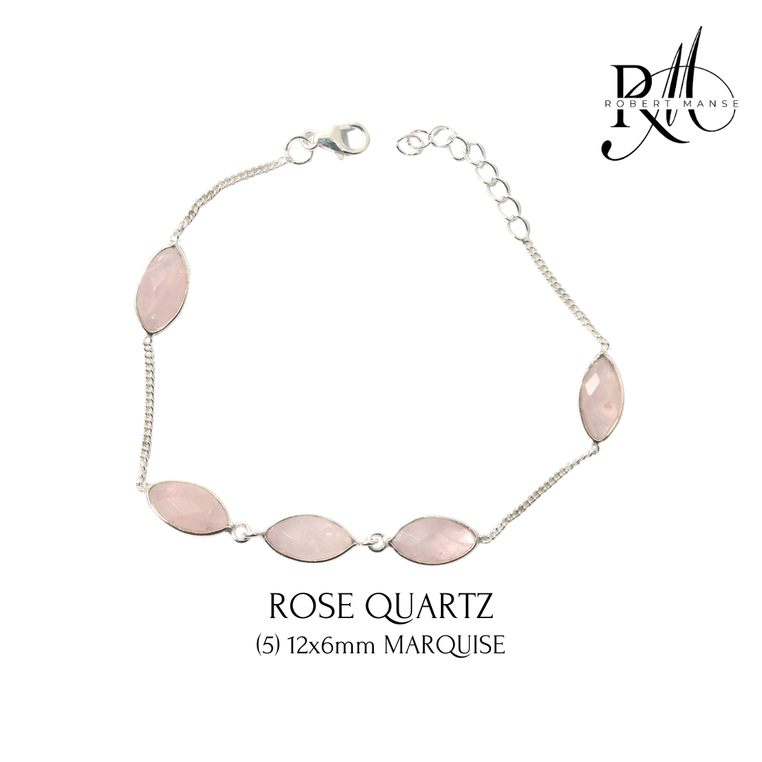 Gem RoManse Marquise Sterling Silver Bracelets