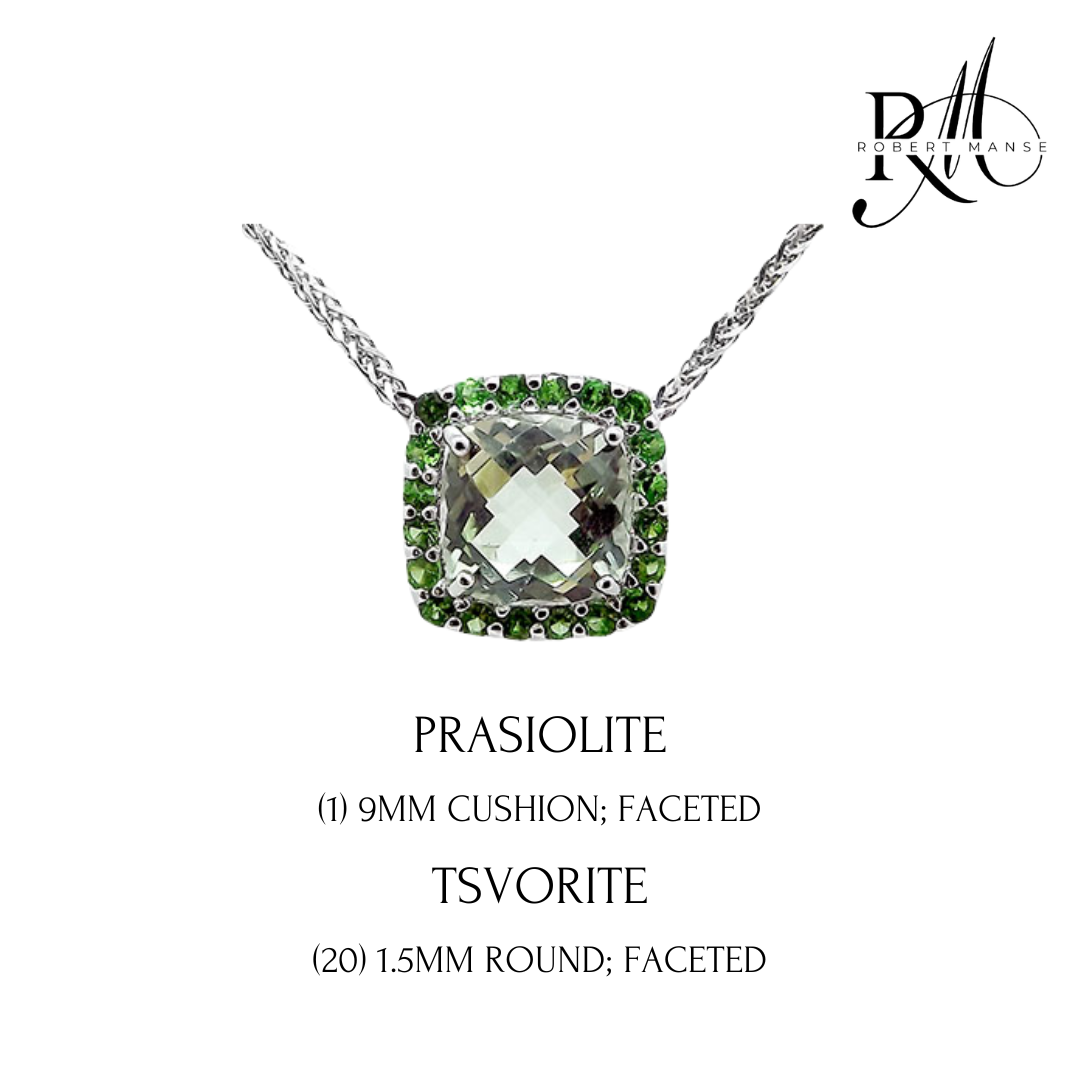 Gem RoManse Sterling Silver Slider Pendant Necklace