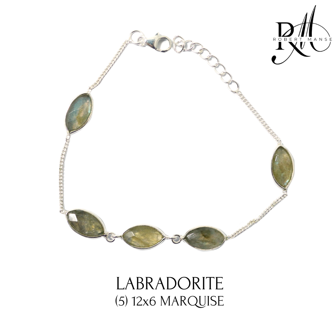 Gem RoManse Marquise Sterling Silver Bracelets