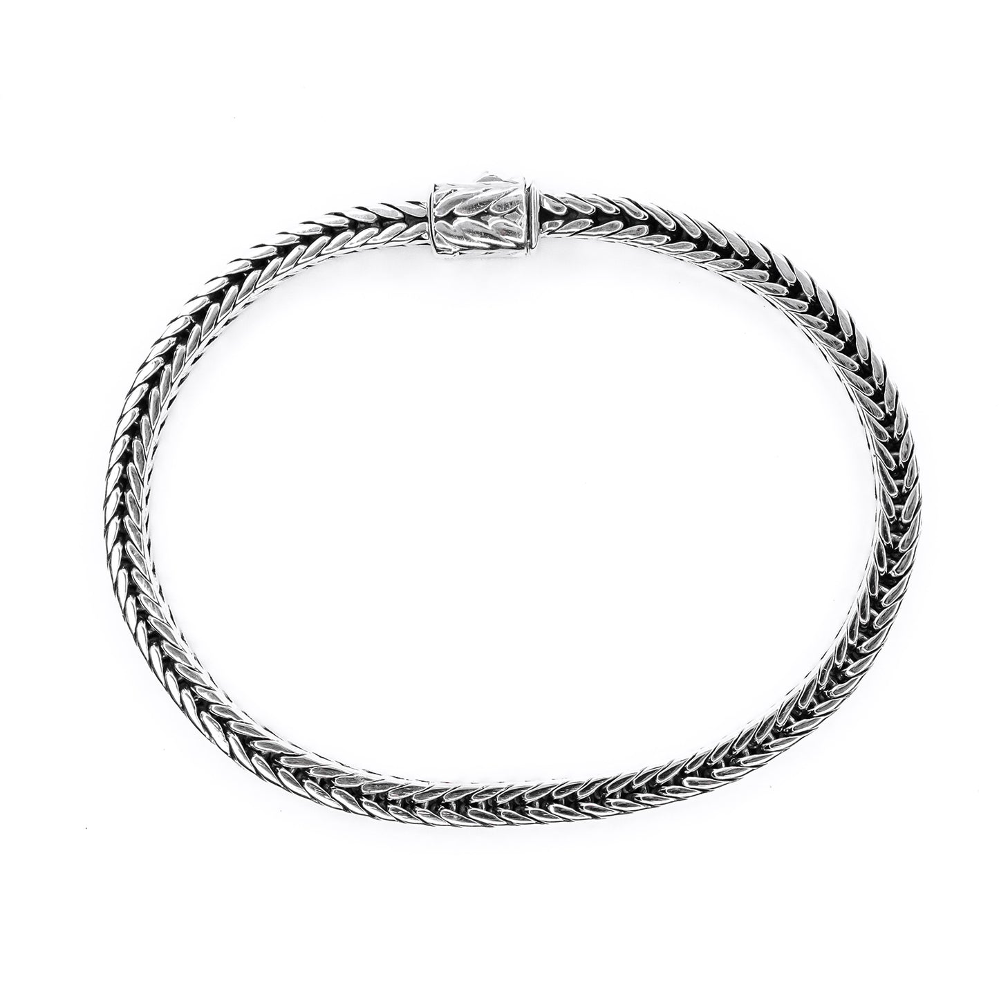 BroManse Sterling Silver Foxtail Bracelets