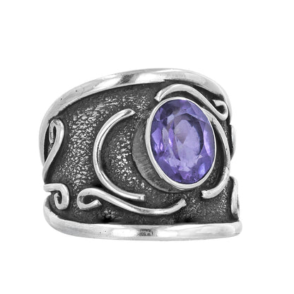 BroManse Sterling Silver Band Ring
