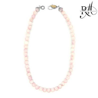 Bali RoManse Gemstone Beaded Strand Sterling Silver Necklace