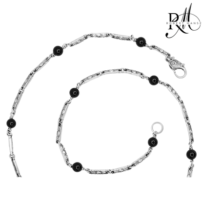 Bali RoManse Black Onyx Locket Sterling Silver & 18K Necklace