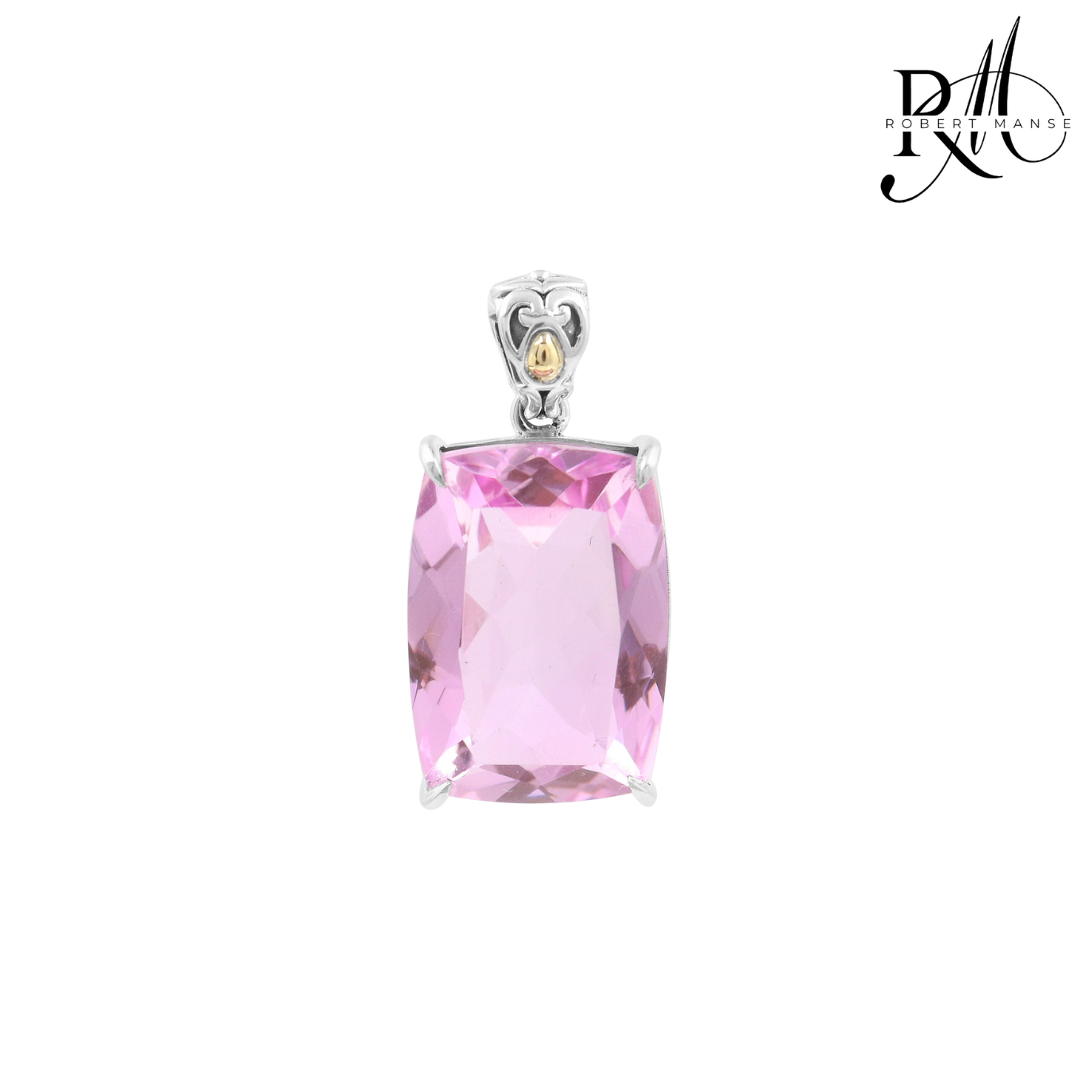 Bali RoManse Quartz Gemstone Sterling Silver Pendant