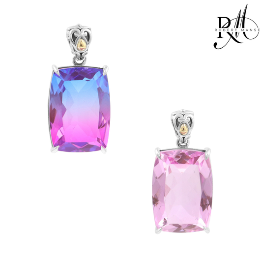 Bali RoManse Quartz Gemstone Sterling Silver Pendant