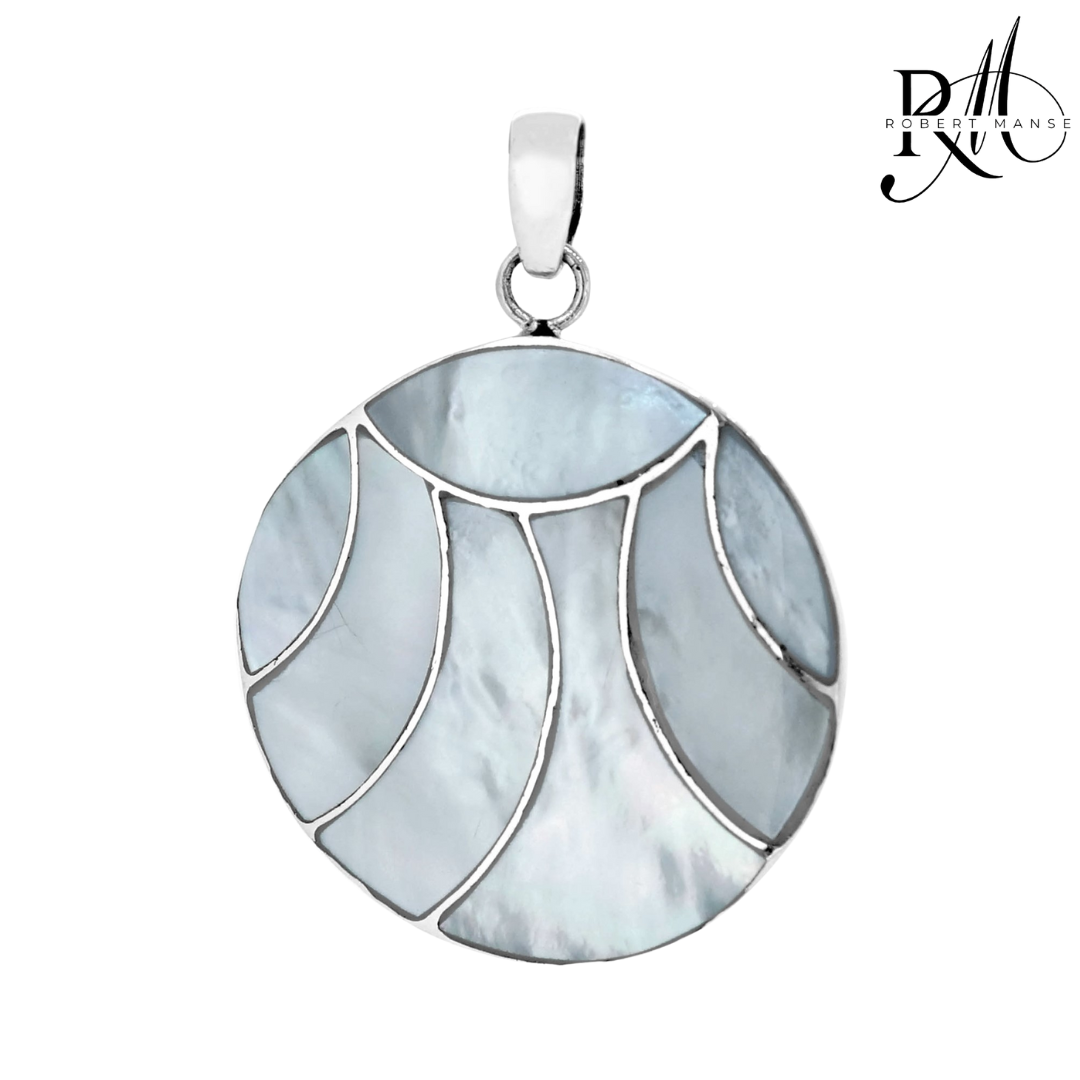 Bali RoManse Shell Medallion Sterling Silver 20" Necklace