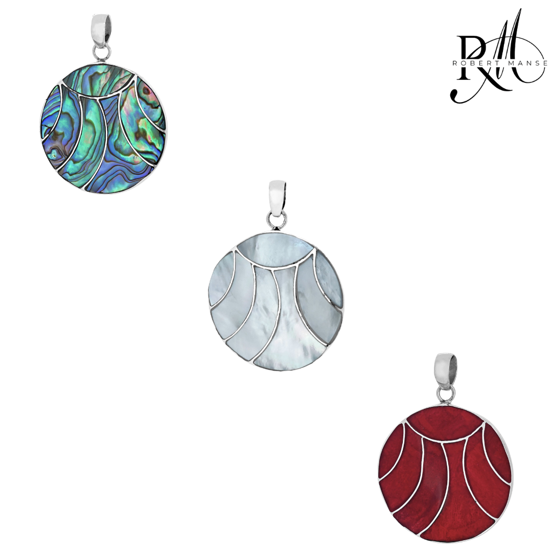 Bali RoManse Shell Medallion Sterling Silver 20" Necklace