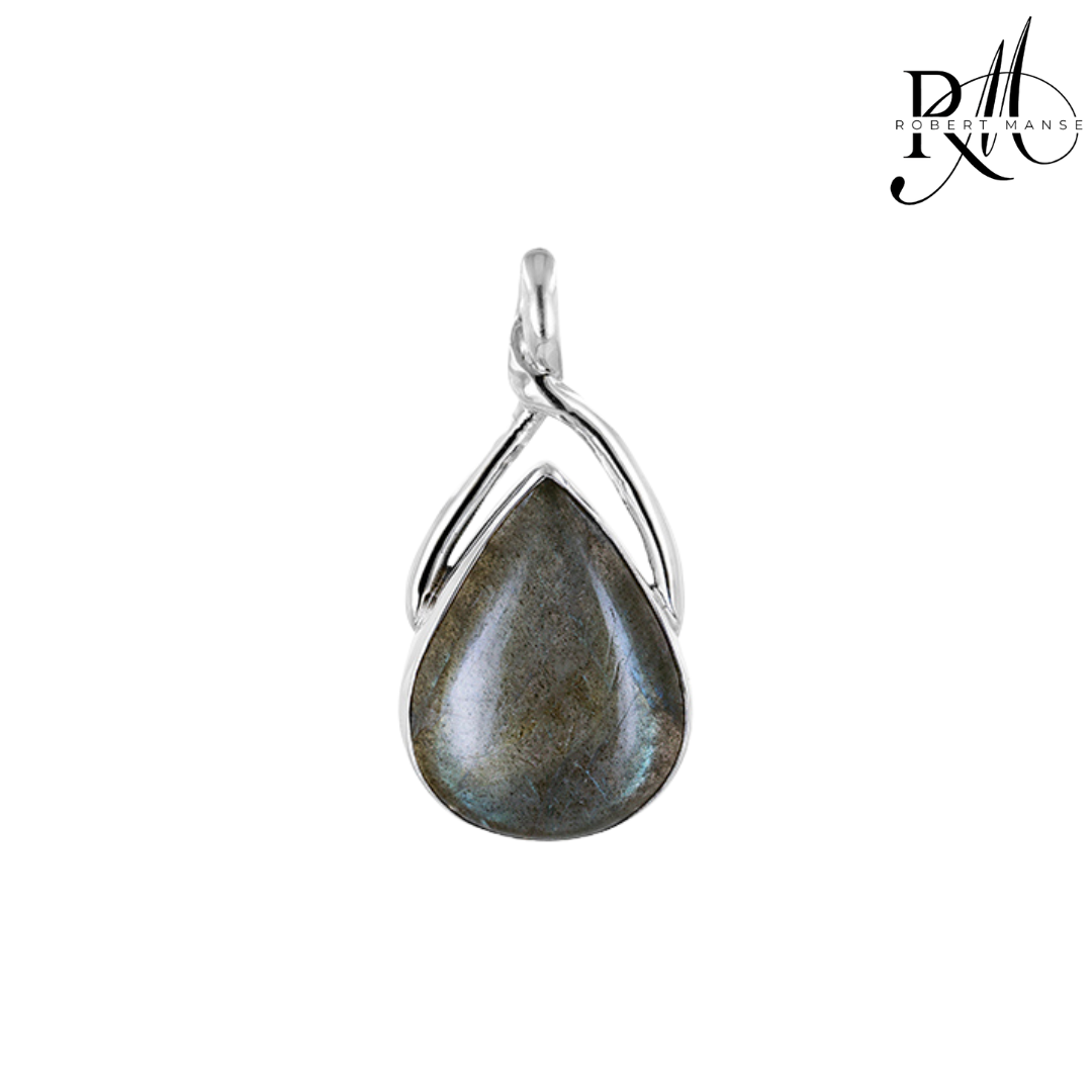 Bali RoManse Labradorite Infinity Sterling Silver Pendant