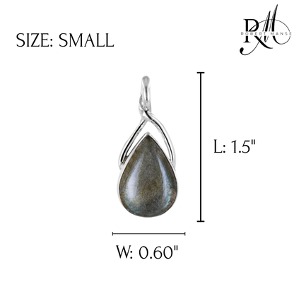 Bali RoManse Labradorite Infinity Sterling Silver Pendant