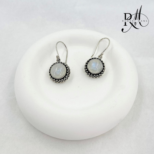 Bali RoManse Moonstone Sterling Silver Earrings