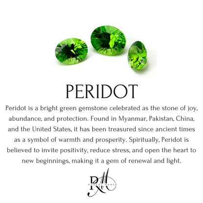 Bali RoManse Peridot Sterling Silver Tiara Ring