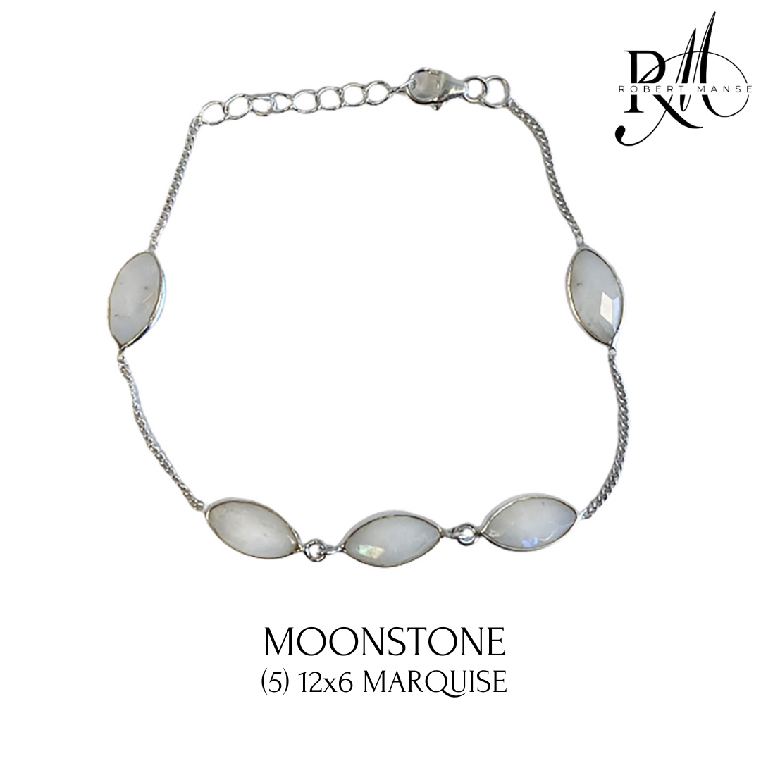 Gem RoManse Marquise Sterling Silver Bracelets