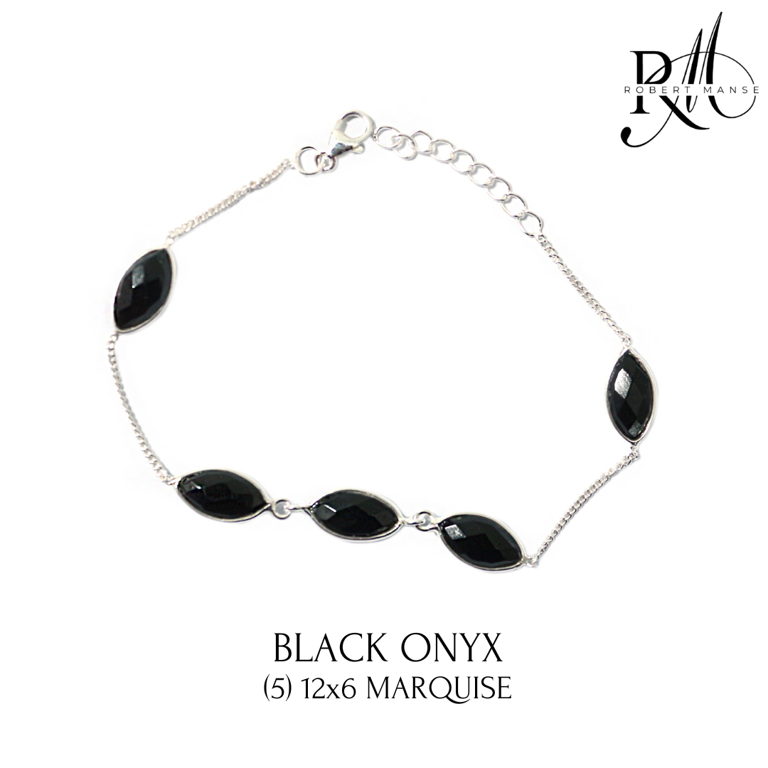 Gem RoManse Marquise Sterling Silver Bracelets