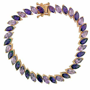 Marquis Amethyst Rose Gold Bracelet