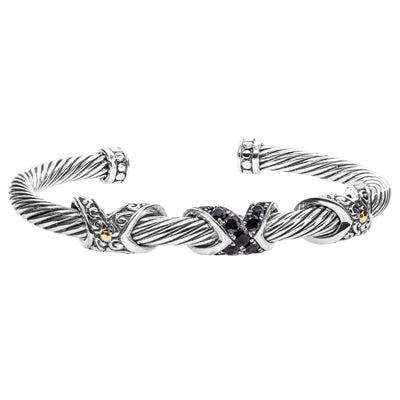 NEW Cable Bangle Gemstone Bracelet