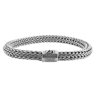 NEW Men's Sterling Silver 9" Woven Bracelet
