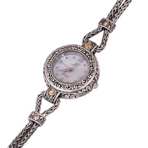 Sterling Silver/18K Tulang Naga Chain Watch
