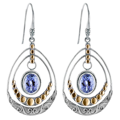 BIG SALE! New Tanzanite Chandelier Earrings