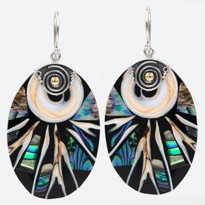 NEW Abalone Mosaic Earrings