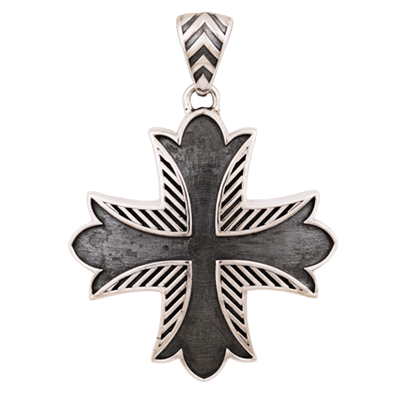 NEW Textured Cross Design Necklace