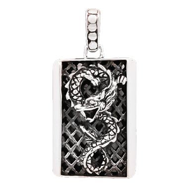 NEW Men's Dragon Dog Tag Necklace