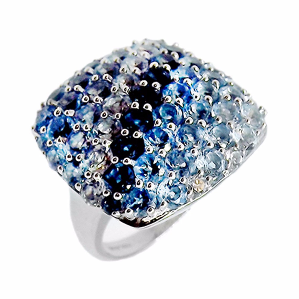 Ombre Blue Topaz Ring